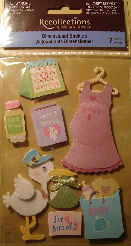 Očekáváme miminko 3D samolepky scrapbook — foto 5