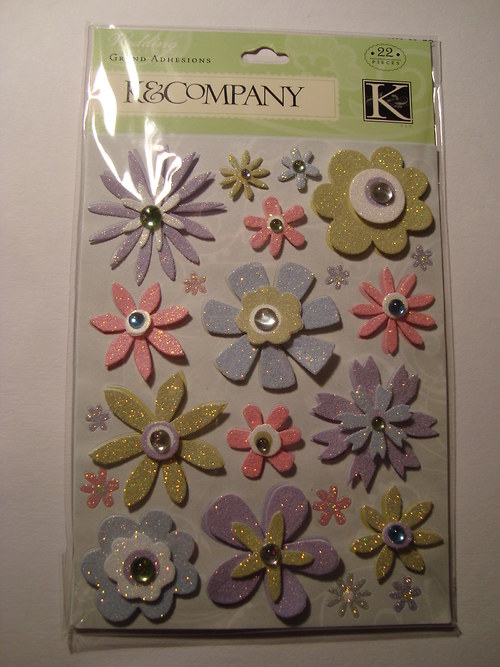 Květiny 3D samolepky scrapbook — foto 3