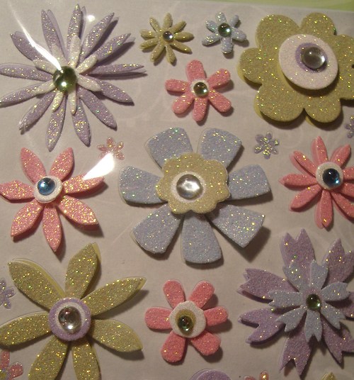 Květiny 3D samolepky scrapbook — foto 4