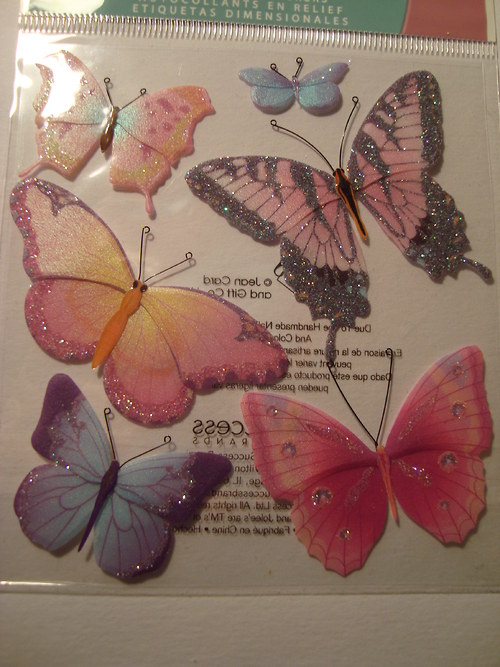Motýli 3D samolepky scrapbook — foto 4