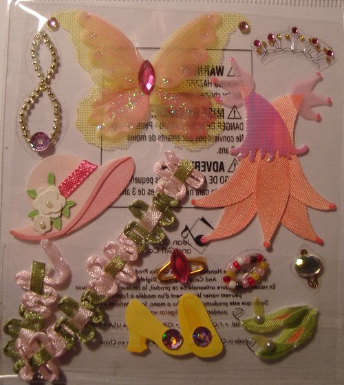 Princezna 3D samolepky scrapbook — foto 4