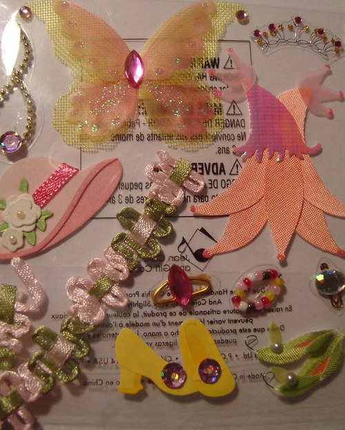 Princezna 3D samolepky scrapbook — foto 5
