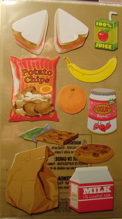 Potraviny samolepky scrapbook — foto 4