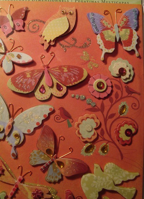 Motýli 3D samolepky scrapbook — foto 5