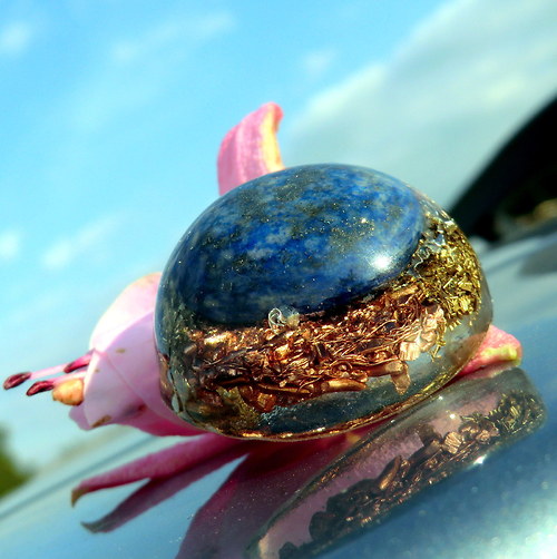 Orgonit A8 - Polokoule velká - Lapis * Meditace — foto 4