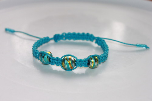 Shamballa/macramé náramek — foto 2