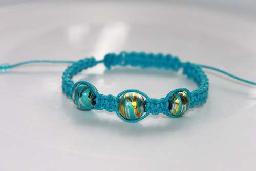 Shamballa/macramé náramek — foto 3