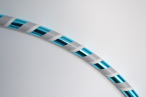 Obruč na hooping modro-šedo-bílá 95 cm — foto 2