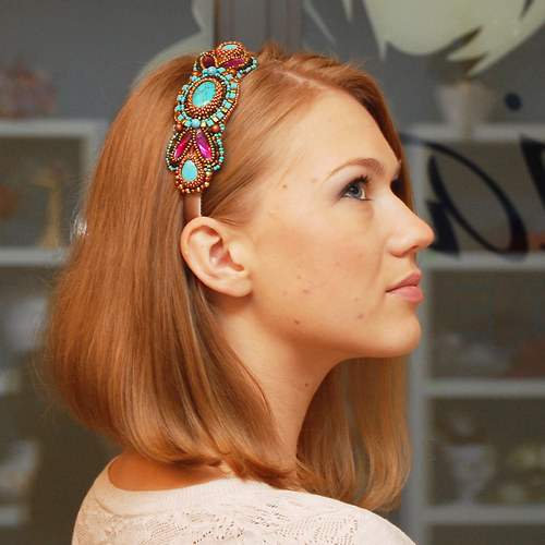 Nefertiti ... kolekce bohýní ... čelenka — foto 4