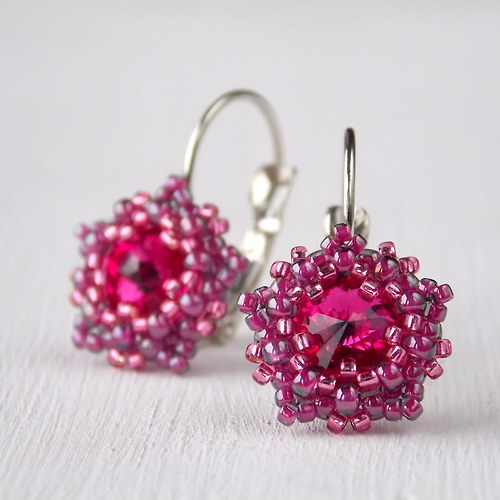 Stydlivé Fuchsie - Swarovski... — foto 2