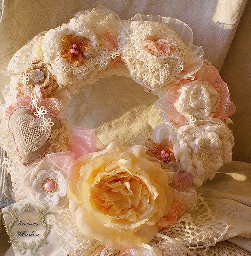 Věnec ve stylu Shabby Chic — foto 2