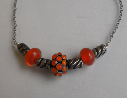 Oranžáda náhrdelník - výprodej — foto 3