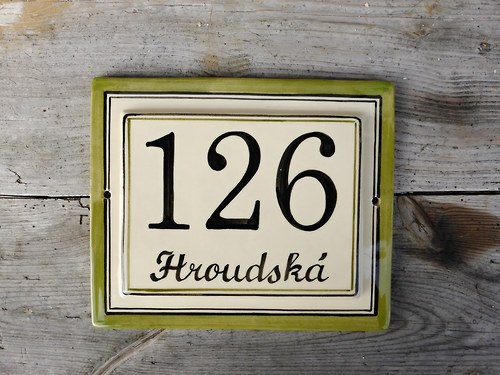Keramické číslo na zakázku — foto 2