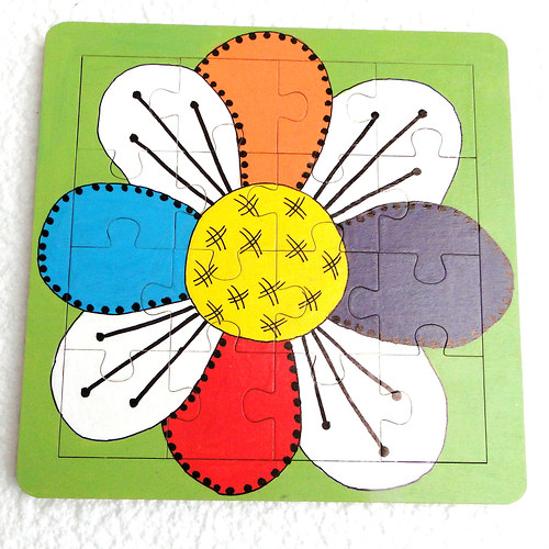 Dětské puzzle - kytka — foto 2