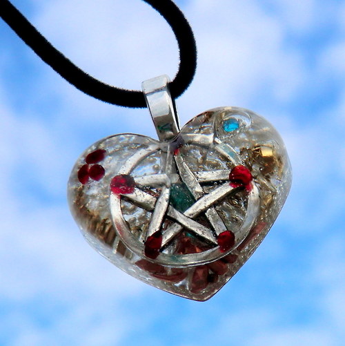 Orgonit (2) Pentagram s granáty — foto 5