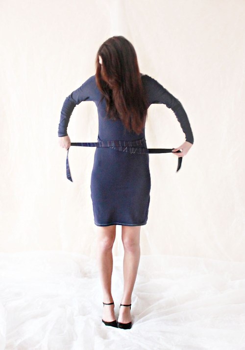 Modré šaty Stripes S/M...velká sleva — foto 2