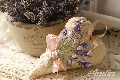 Srdíčko plněné levandulí ve stylu Provence — foto 3