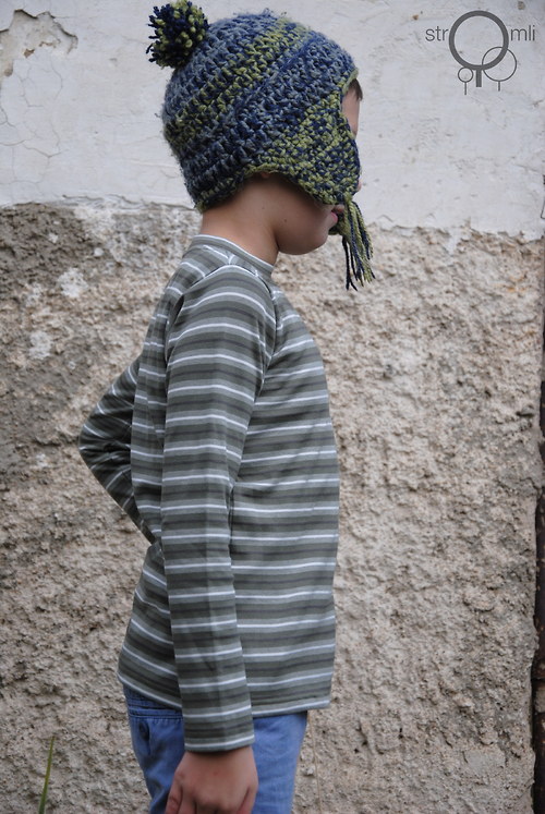 Khaki pruhované 6-8 roky — foto 3