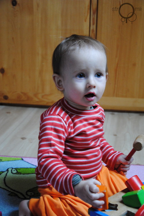 Cihlové s pruhem, vel. 6-9 M — foto 3