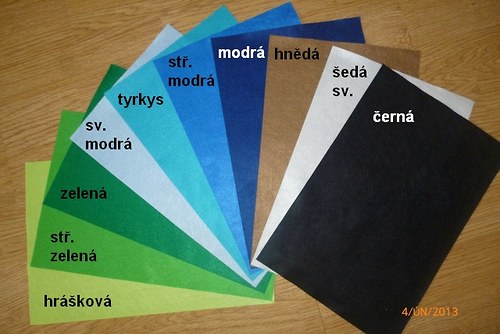 Filc plsť A4 dekorace samolepící — foto 3