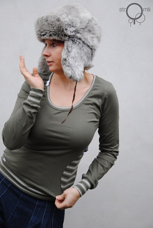 Khaki s aplikací, vel.M SLEVA — foto 2