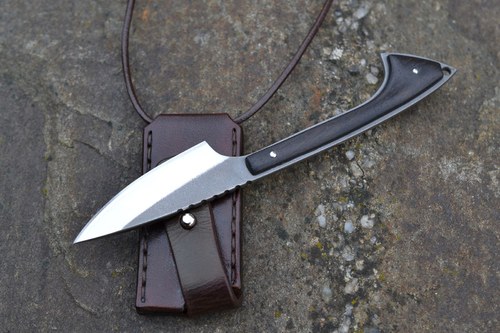 Nůž / D2 / Bahenní dub / Neck knife — foto 4