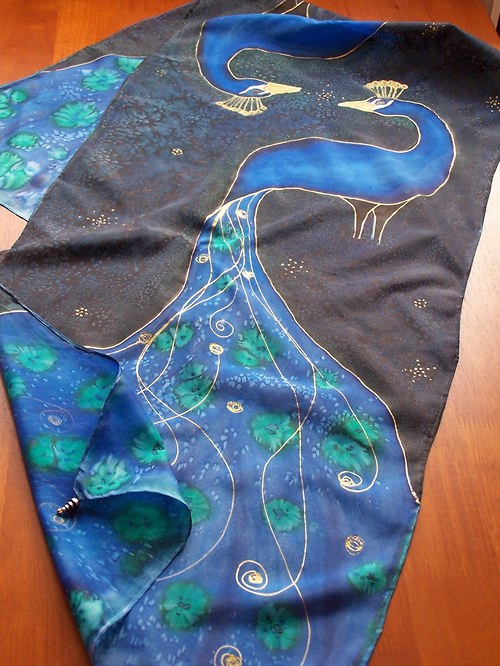 Šála hedvábná "Among the Stars"" — foto 3
