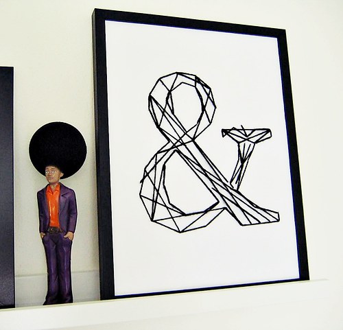 Vyšívané obraz "&",Typografie,Písmeno"&" Formát A3 — foto 3