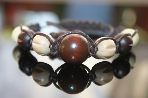 Kuli, kuli, kuličky... Náramek shamballa/makramé — foto 2