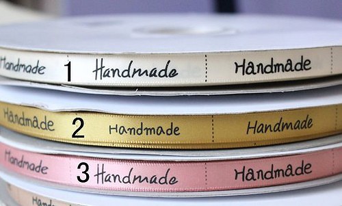 Saténová stuha HANDMADE — foto 2