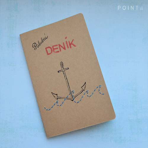 Palubní deník s kotvou — foto 3