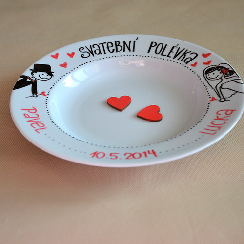 Talíř SVATEBNÍ POLÉVKA — foto 4