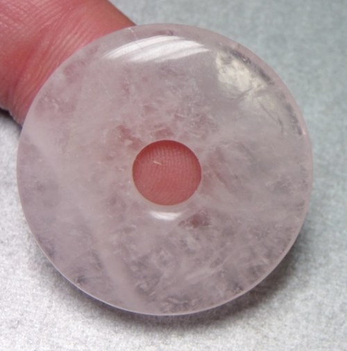 Donut 12 - růženín - průměr 3 cm — foto 2