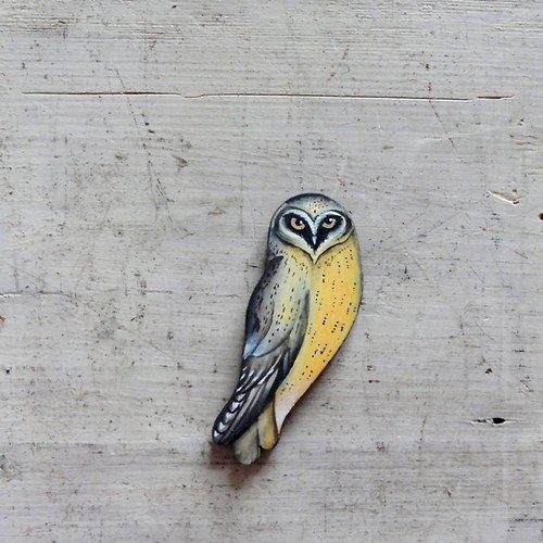 ,,BROŽ - Sova pálená ( Tyto alba) — foto 2