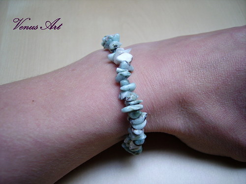 Náramek z minerálů LARIMAR — foto 2