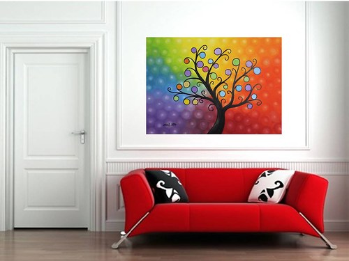 Energetický obraz Strom Aura, Olej 100x70cm — foto 2