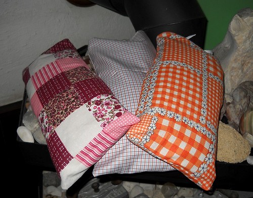 "Falešný patchwork"-pohankový polštářek — foto 3