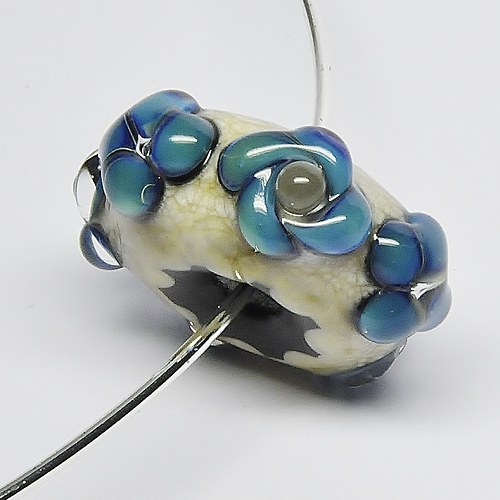 Big hole bead "Paví tanec" — foto 2