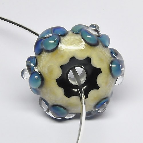 Big hole bead "Paví tanec" — foto 3