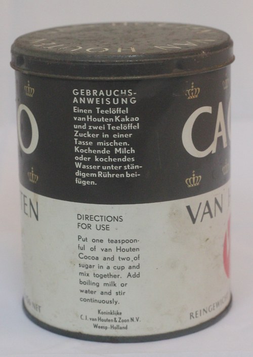 Plechová krabička Cacao Van Houten — foto 2