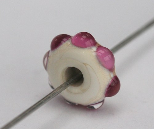 Big hole bead - Růžové sluníčko — foto 2