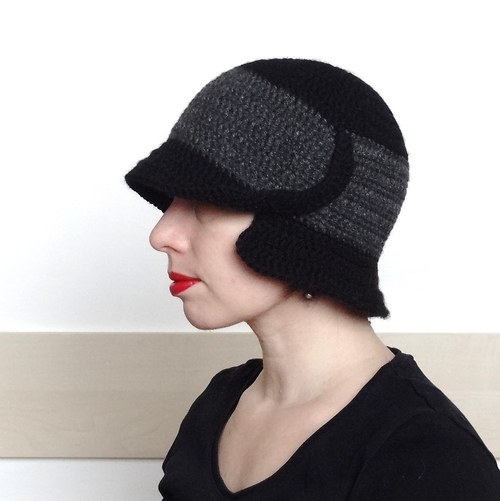 Cestuji v mini - háčkovaný klobouk — foto 6