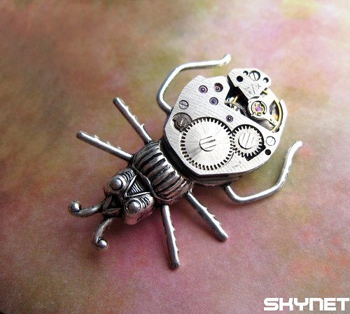 Steampunkový brouček - brož — foto 3