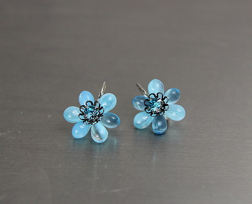 Náušnice : " Blue in blue " — foto 2