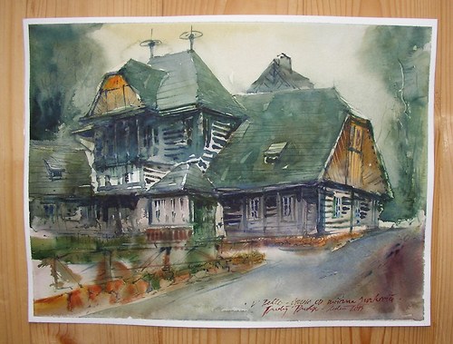 Útulna v Pekle,originální akvarel — foto 2