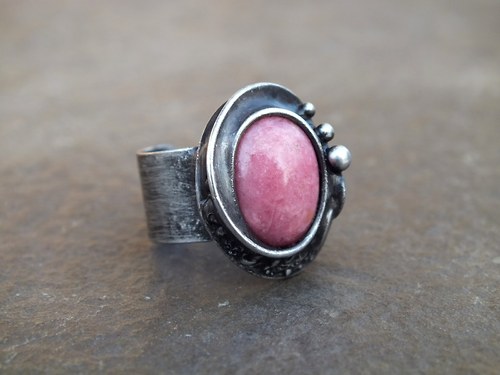 PINK - prsten s rodonitem — foto 4