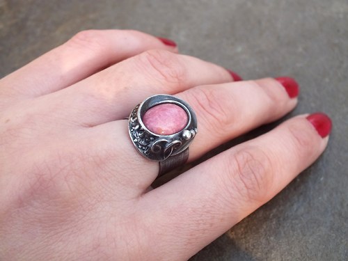 PINK - prsten s rodonitem — foto 5