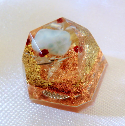 Orgonit * Diamant malý s Larimarem — foto 2