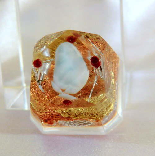 Orgonit * Diamant malý s Larimarem — foto 3