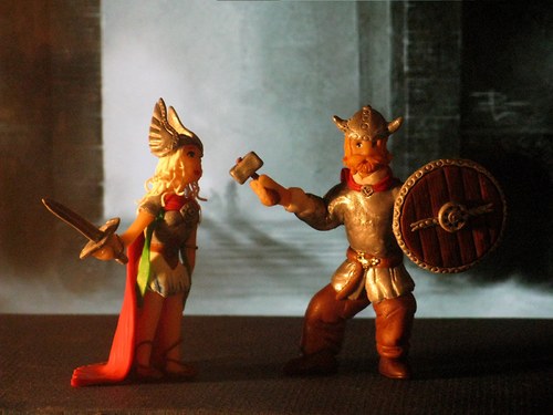 Minifigurky Viking a Valkýra — foto 3